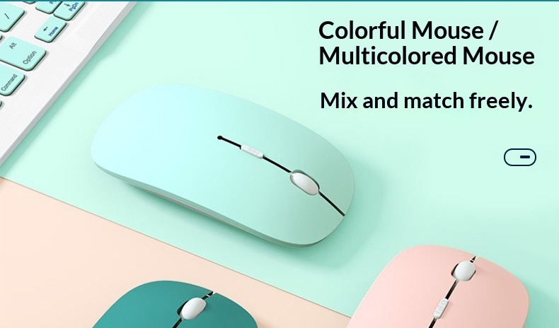 Digitex Digitex Rechargeable Dual-Mode Bluetooth Wireless Mouse For Gaming, Office, Computer, Mobile Phone, Tablet_voghion.com