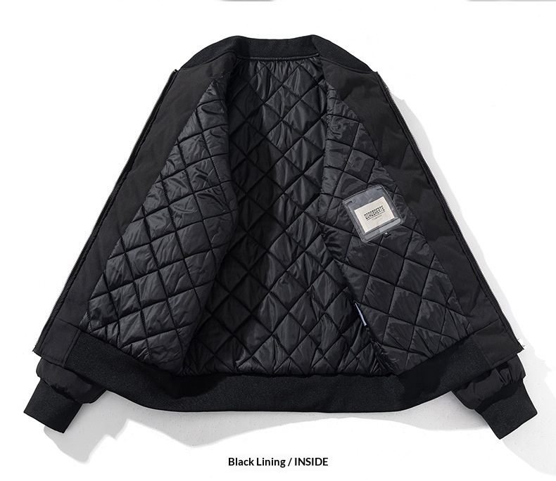 Junge Herbst Winter Europäisch Amerikanischer Trend Bestickte Baseball Herren Damen Paar Lockerer Mantel Verdickte Bomberjacke Mantel_voghion.com