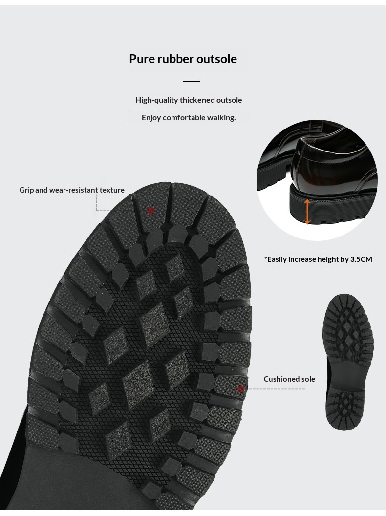 Scarpe derby formali da uomo Voyage in pelle a tre giunture, primo strato di fodera in pelle bovina, punta tonda, suola spessa, lucide_voghion.com