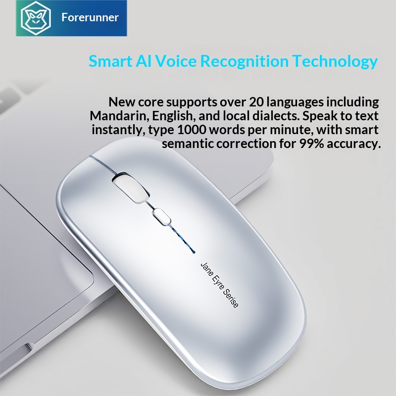 Digitex Digitex Forerunner AI Smart Typing Wireless Bluetooth Silent Rechargeable Voice Control Input Xunfei Mi Mouse_voghion.com
