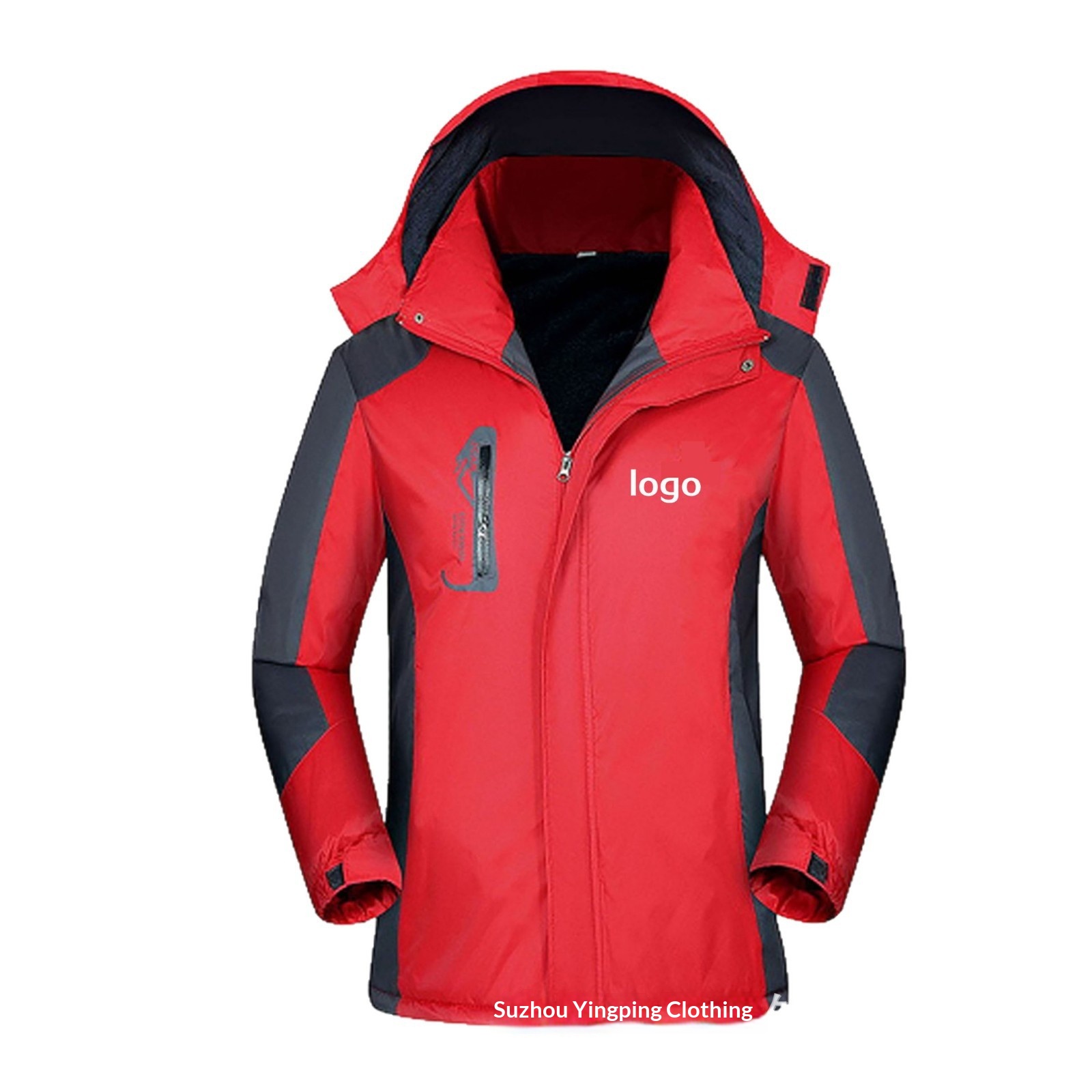 Jungen-Arbeitsjacke, dick gefüttert, bedruckt und bestickt, winddicht, wasserdicht, strapazierfähig, große Größe, Baumwollmantel, Herren-Arbeitskleidung_voghion.com