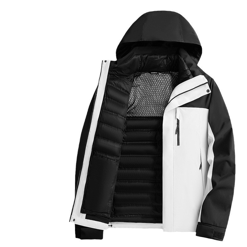 Ensemble deux pièces pour homme, doudoune d'hiver amovible, personnalisable, conforme aux normes nationales._voghion.com