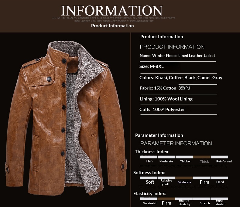 Chaqueta de cuero sintético con forro de piel de oveja cruzada para hombre, talla grande, invierno 2022_voghion.com