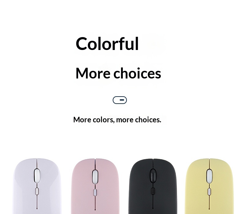 Digitex Digitex Rechargeable Dual-Mode Bluetooth Wireless Mouse For Gaming, Office, Computer, Mobile Phone, Tablet_voghion.com