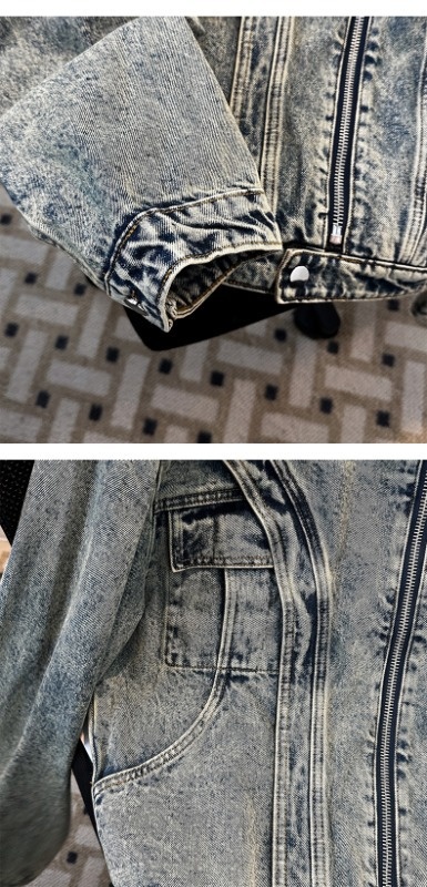 Giacca da motociclista Cleanfit in stile street europeo americano di marca per ragazzo, retrò, resistente, patchwork, primavera e autunno, cappotto in denim_voghion.com