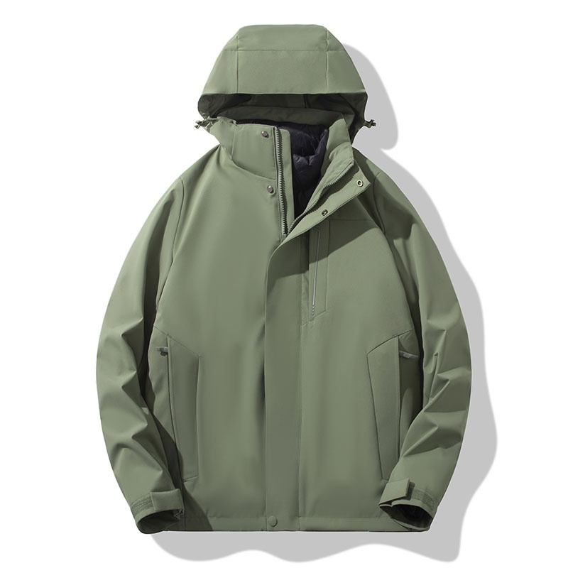 boy Herren- und Damen-3-in-1-Daunenjacke mit abnehmbarem Futter, dicker Fütterung, wasserdicht und winddicht, ideal für Herbst und Winter, zum Wandern und für Outdoor-Aktivitäten._voghion.com