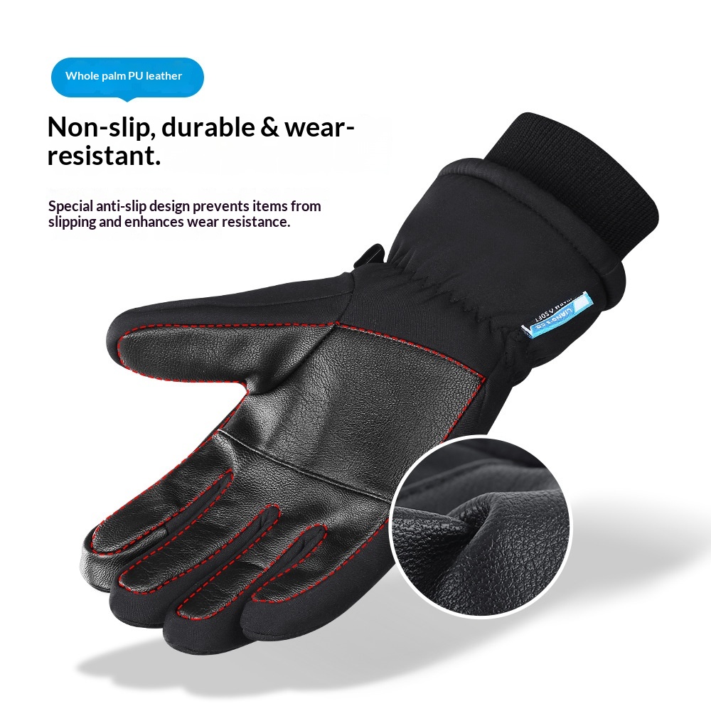 boy Boy Boy Outdoor Autumn Winter Men Women Cycling Ski Bicycle Cold-proof Thickened Touch Screen Sports Warm Gloves_voghion.com