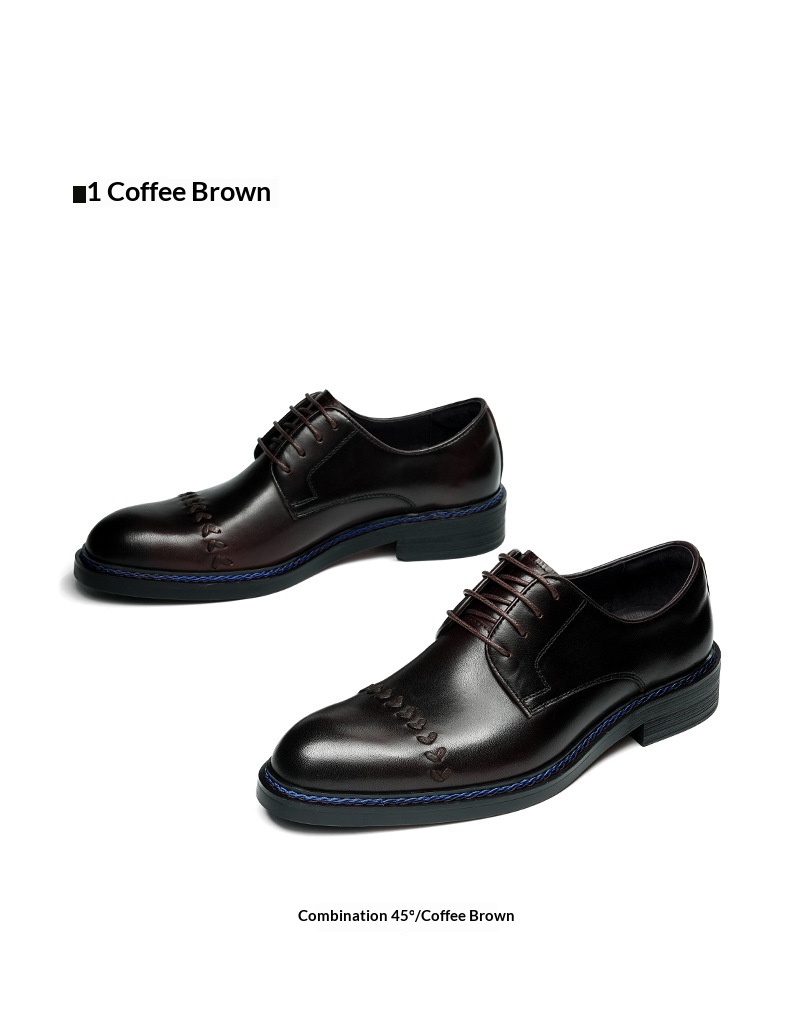 Scarpe da uomo in vera pelle retrò Voyage, stile business europeo e americano, formali, in pelle bovina a tre giunture, taglia grande_voghion.com