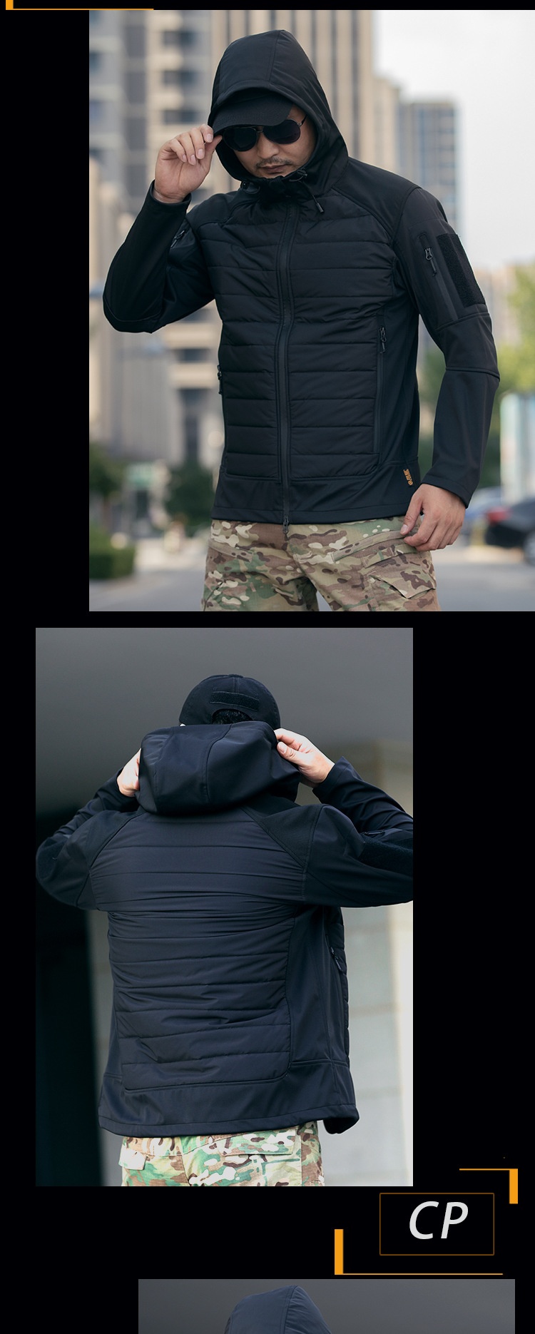 boy Boy Angken Autumn Winter Xuanwu Outdoor Tactical Cotton Men Warm Windproof Waterproof Camouflage Jacket Commuter Coat_voghion.com