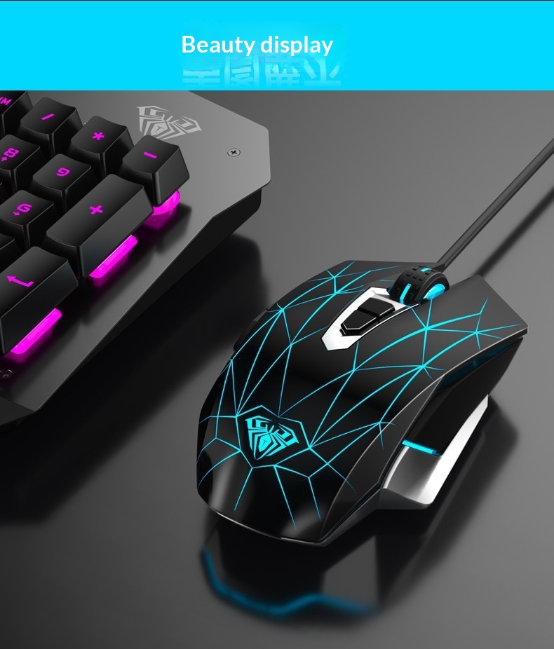 Digitex Digitex AULA/Wolf Spider S50 Gaming Wired E-sports USB Ro Programming PUBG Mouse_voghion.com