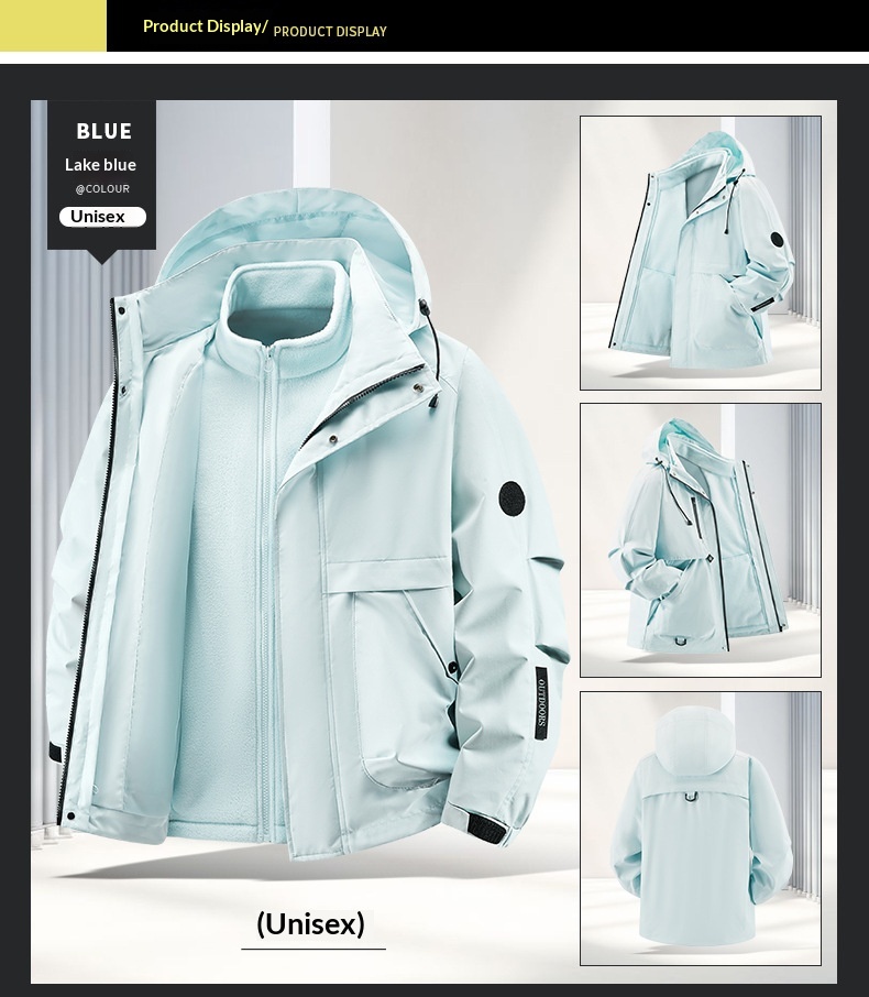 Boy Boy Factory Direct – Hauptaktion: Hochwertige Outdoor-Paarjacke im 3-in-1-Stil – warm, winddicht und wasserdicht_voghion.com