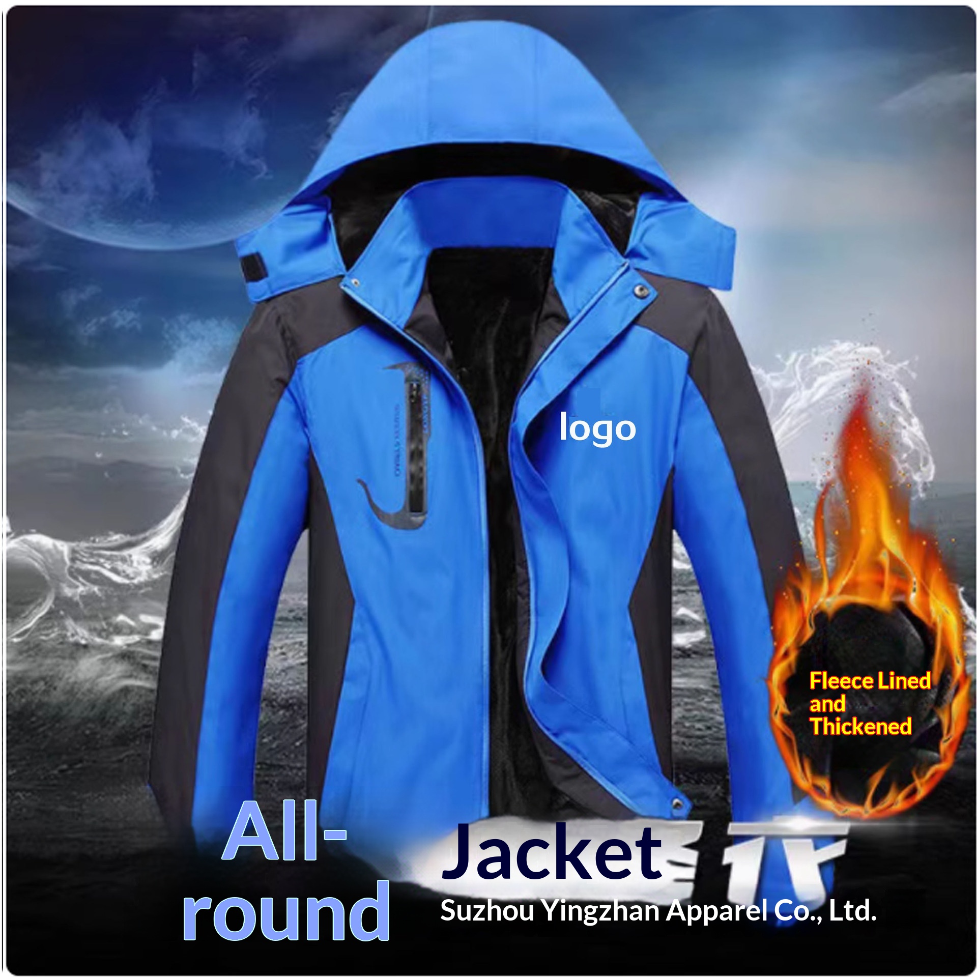 Jungen-Arbeitsjacke, dick gefüttert, bedruckt und bestickt, winddicht, wasserdicht, strapazierfähig, große Größe, Baumwollmantel, Herren-Arbeitskleidung_voghion.com