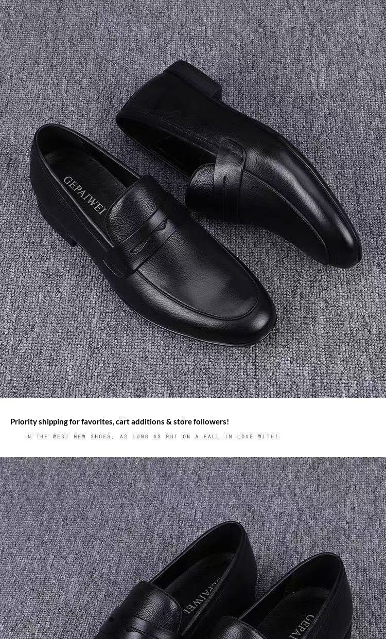 Voyage Voyage 2025 Spring And Autumn Versatile Sole Soft Surface Slip-On Loafers Fashionable Breathable Business Formal Men's Shoes_voghion.com