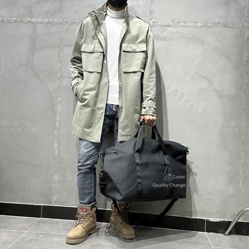 boy Nordic Danish High-End Autumn Winter Men's Retro Versatile Mid-Length Trench Coat Hunting Jacket Trendy Outdoor_voghion.com