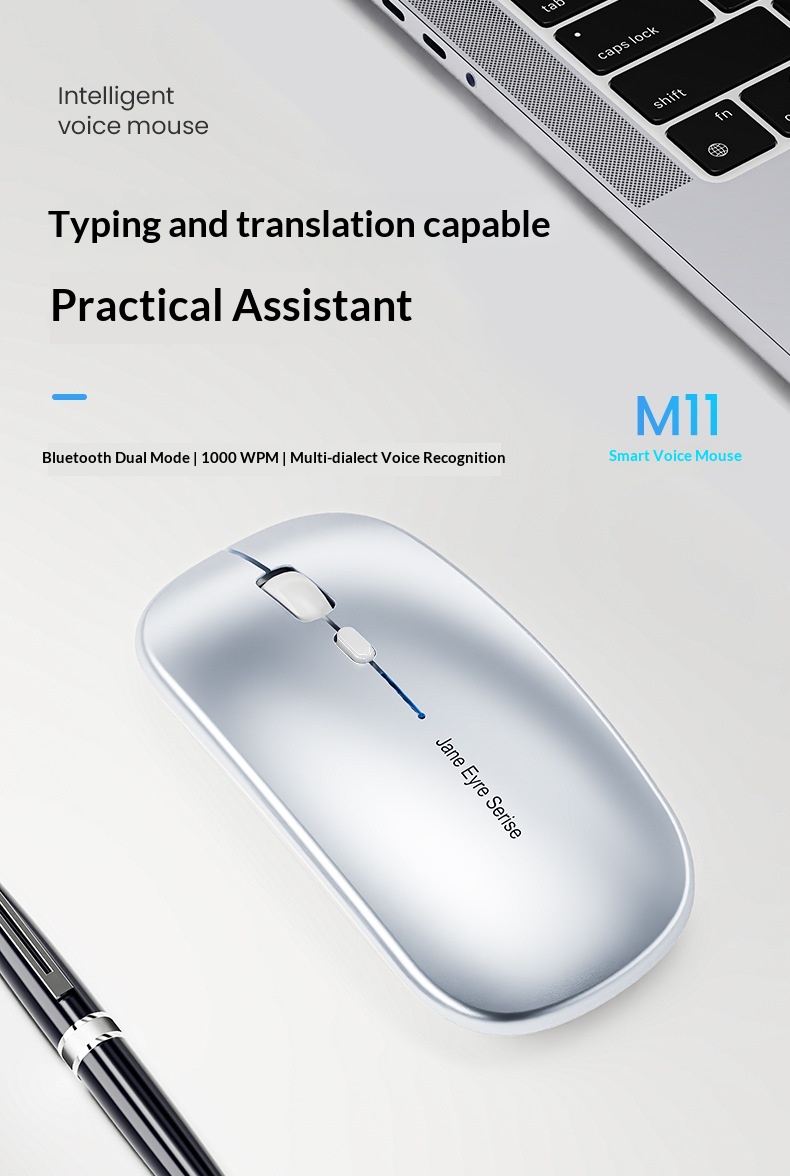 Digitex Digitex Forerunner AI Smart Typing Wireless Bluetooth Silent Rechargeable Voice Control Input Xunfei Mi Mouse_voghion.com