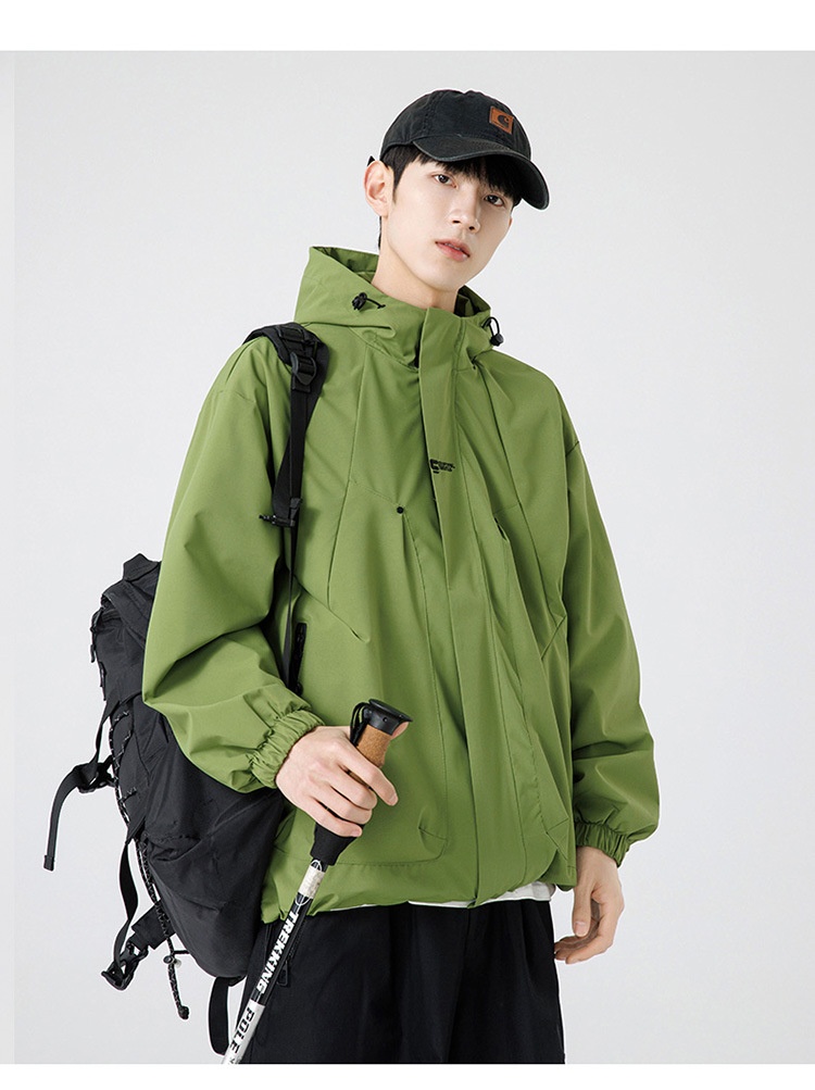 boy Boy Cross-Border Hot Sring And Autumn New Coule's Windbreaker Outdoor Waterroof Jacket Men's Functional Style Workwear_voghion.com