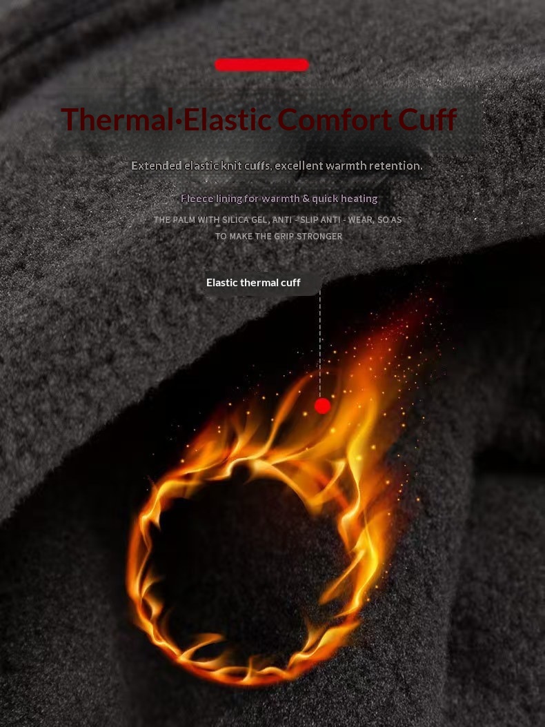 boy Boy Boy Outdoor Warm Gloves For Men, Autumn And Winter, Cycling Sports, Full Two Finger, Windproof, Waterproof, Cold Resistant,_voghion.com