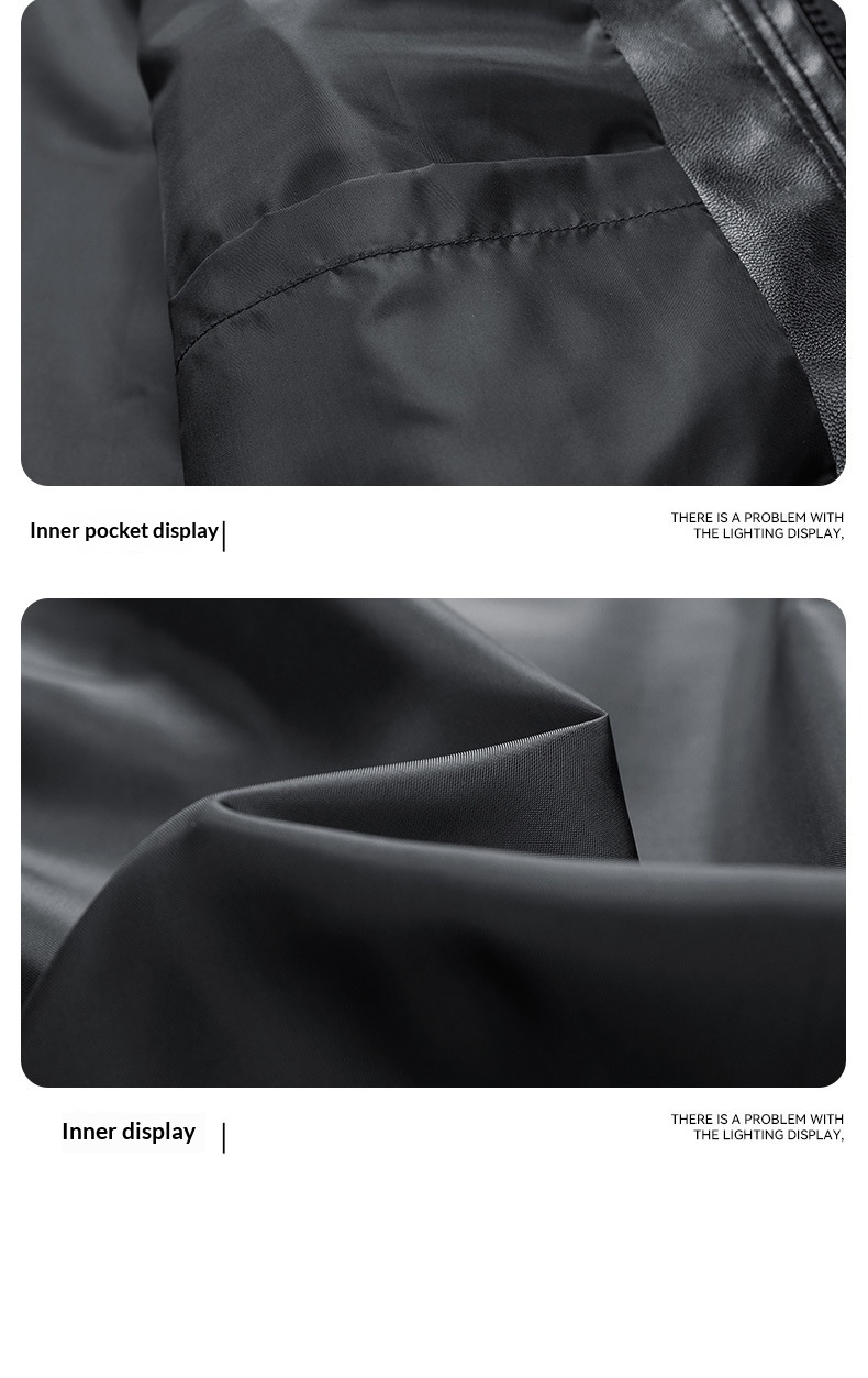 ragazzo Moda di strada europea e americana all'ingrosso transfrontaliera larga per uomo, stile di coppia alla moda, pelle nera da motociclista_voghion.com