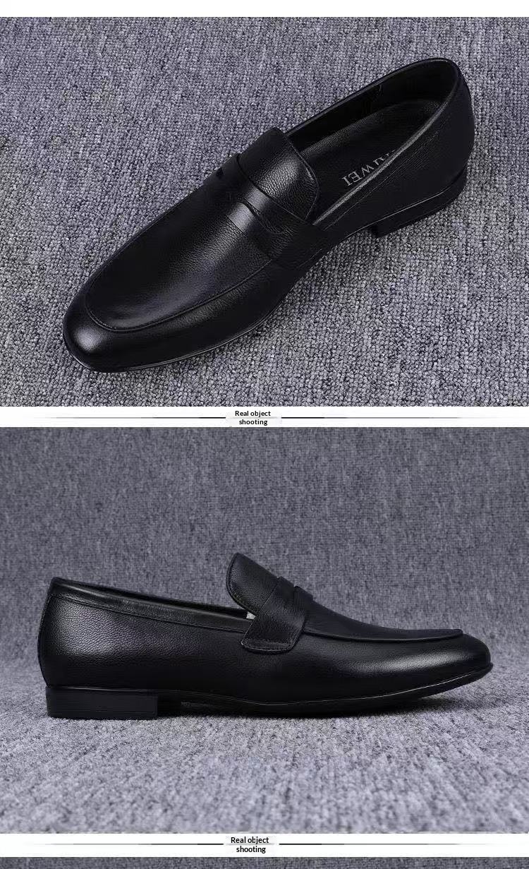 Voyage Voyage 2025 Spring And Autumn Versatile Sole Soft Surface Slip-On Loafers Fashionable Breathable Business Formal Men's Shoes_voghion.com