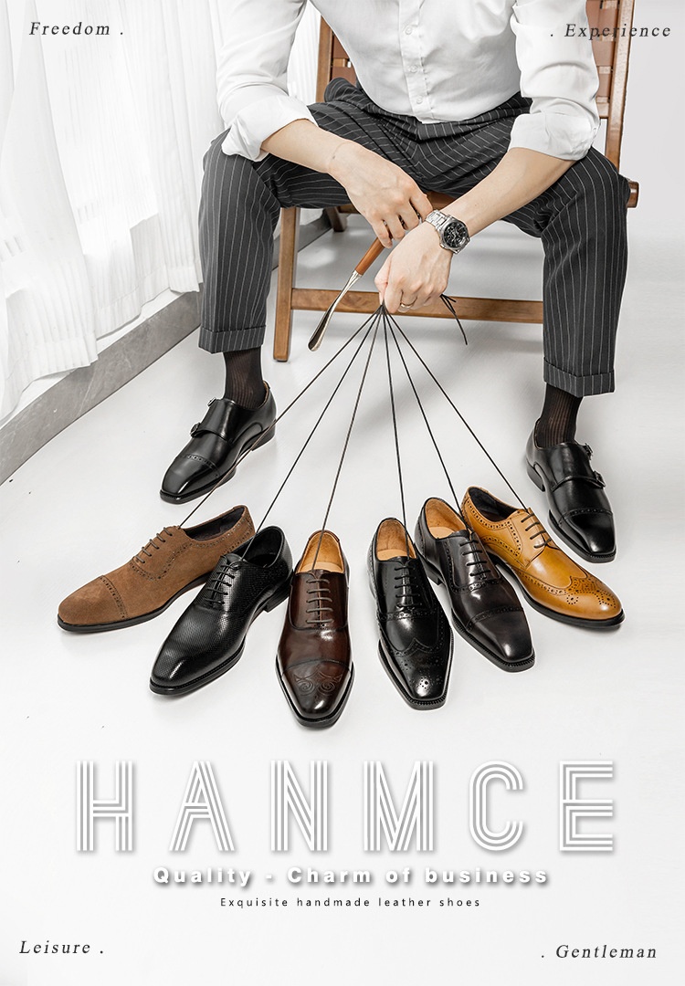 Zapatos Oxford estilo brogue para hombre, de piel de vacuno de alta gama, estilo británico, con punta cuadrada, forrados y estilo formal de negocios._voghion.com