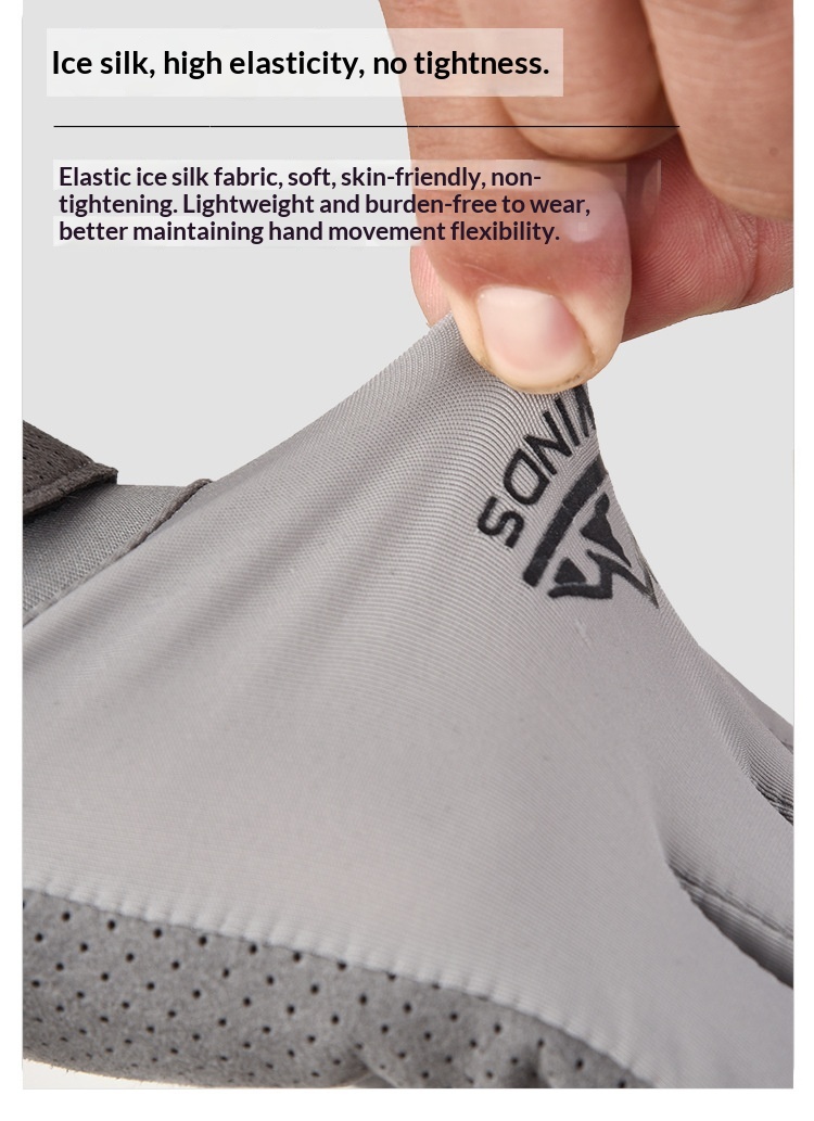 boy Boy Boy Sun Protection Gloves Men Sports Fitness Fingerless Summer Thin Ice Silk Breathable Fishing Delivery Riding Driving Half_voghion.com