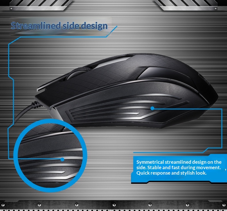 Digitex Digitex Wholesale Chasing Light Leopard 129 USB Wired Gaming Office Optical Mouse Mixed Batch_voghion.com