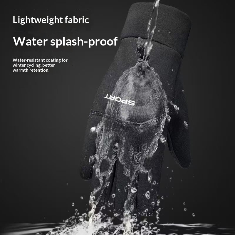 boy Boy Boy Outdoor Warm Gloves For Men, Autumn And Winter, Cycling Sports, Full Two Finger, Windproof, Waterproof, Cold Resistant,_voghion.com