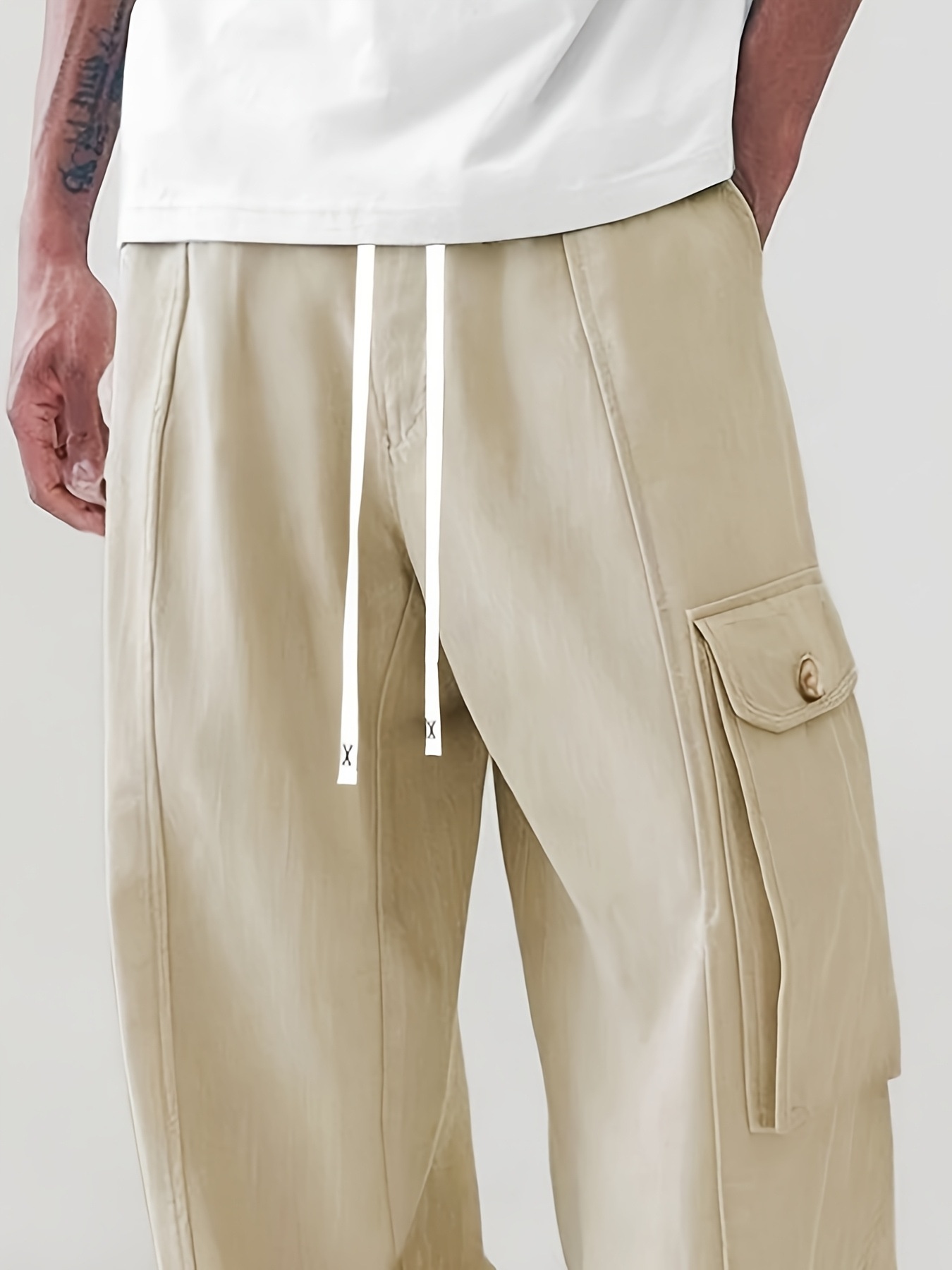 Pantaloni casual europei e cargo da uomo, pantaloni casual retrò americani 2025, pantaloni dritti a gamba larga in stile giapponese primaverile di marca alla moda_voghion.com