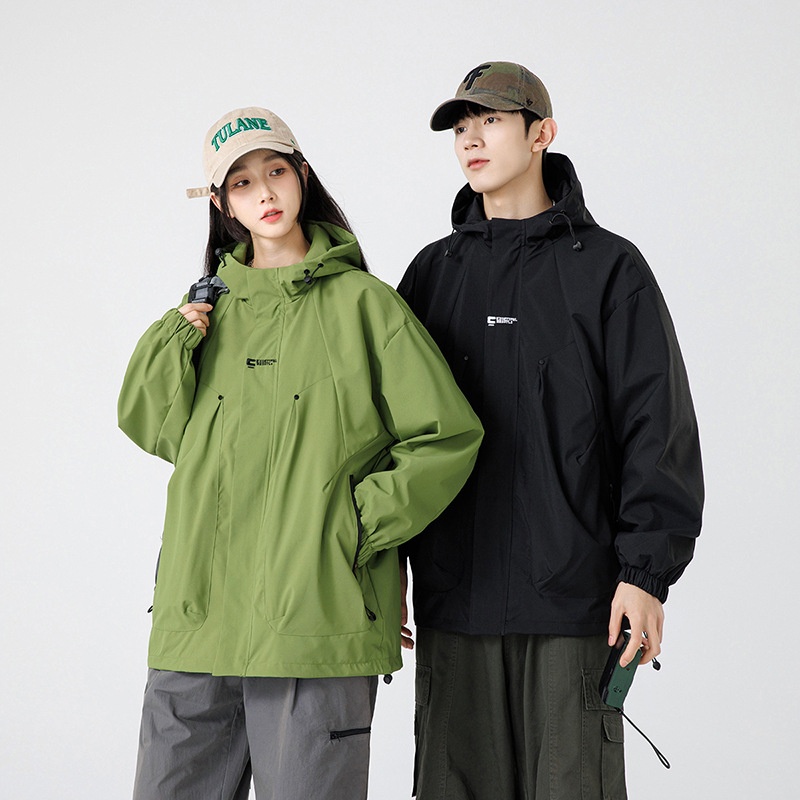 boy Boy Cross-Border Hot Sring And Autumn New Coule's Windbreaker Outdoor Waterroof Jacket Men's Functional Style Workwear_voghion.com
