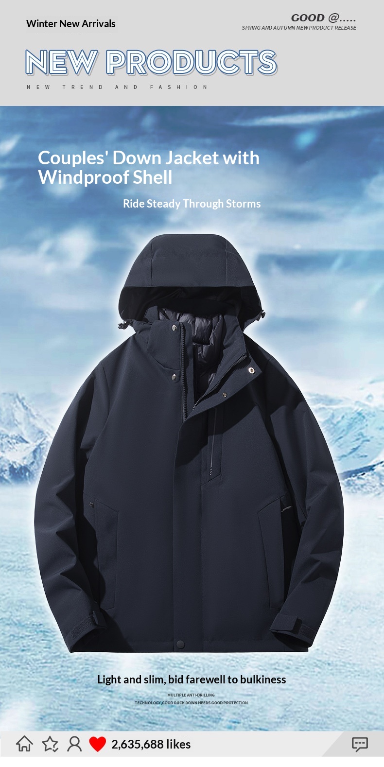 boy Herren- und Damen-3-in-1-Daunenjacke mit abnehmbarem Futter, dicker Fütterung, wasserdicht und winddicht, ideal für Herbst und Winter, zum Wandern und für Outdoor-Aktivitäten._voghion.com
