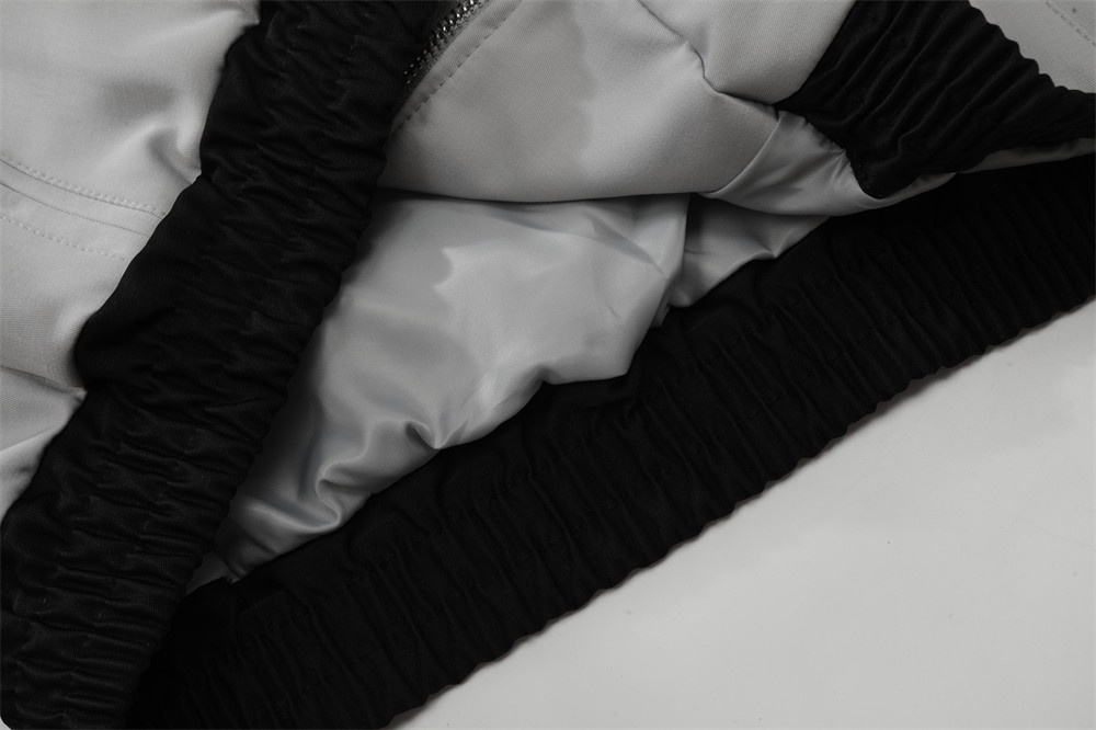 Ragazzo europeo e americano High Street Block Lapel Men Personality Loose Color Contrast Poc Zipper Design Moto_voghion.com