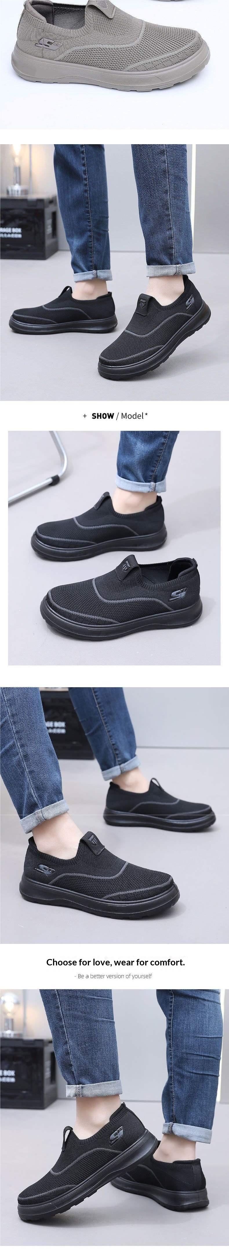 WalkPrime WalkPrime Vente nationale USA Kaiqi Chaussures de tennis d'été pour hommes, respirantes, décontractées, à semelle souple, antidérapantes et ajourées_voghion.com