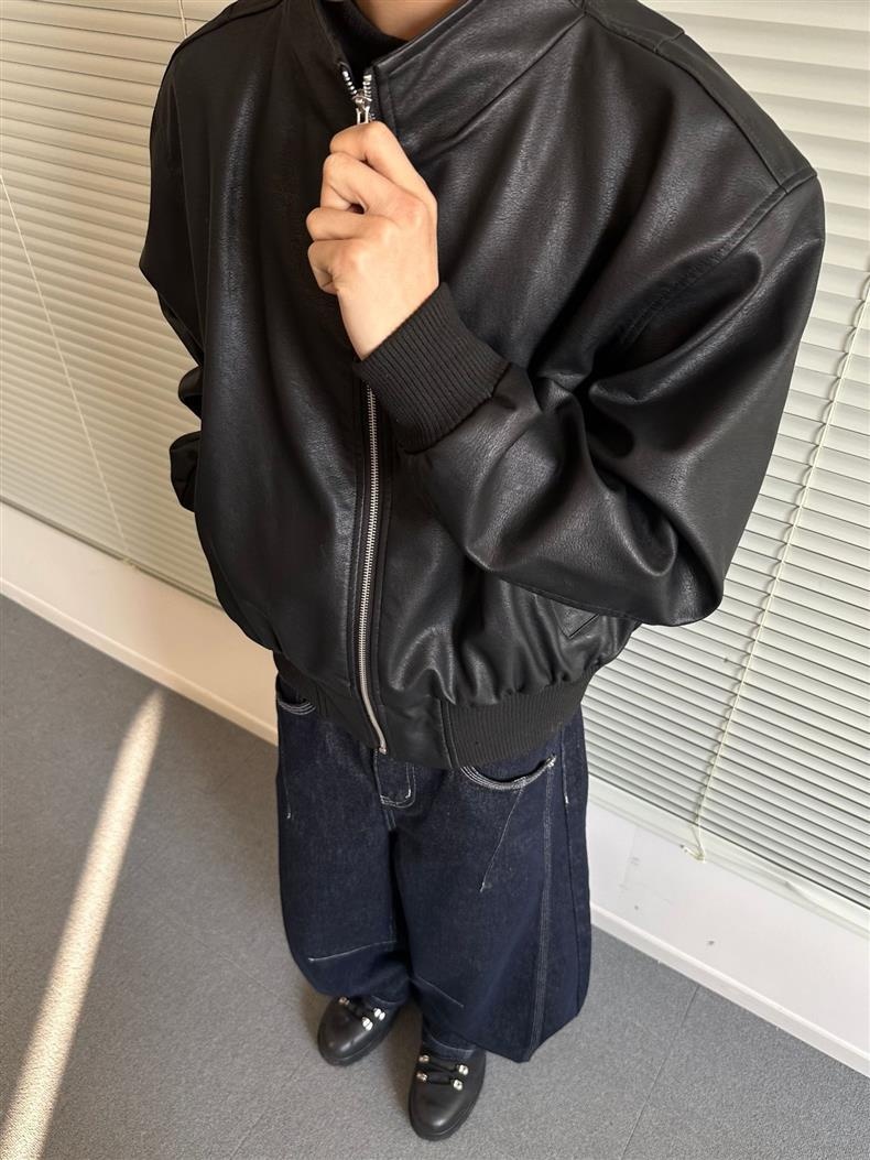 Giacca in pelle PU retrò da uomo, nuovo marchio alla moda primavera autunno, stile di strada europeo e americano, elegante motocicletta_voghion.com