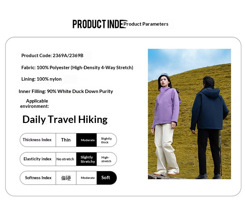 ragazzo Ragazzo 90% piumino d'anatra bianco fodera interna 3 in 1 per uomo e donna autunno inverno impermeabile antivento traspirante esterno_voghion.com