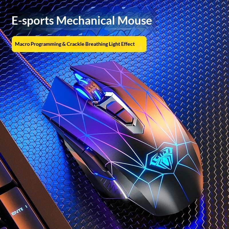 Digitex Digitex AULA/Wolf Spider S50 Gaming Wired E-sports USB Ro Programming PUBG Mouse_voghion.com