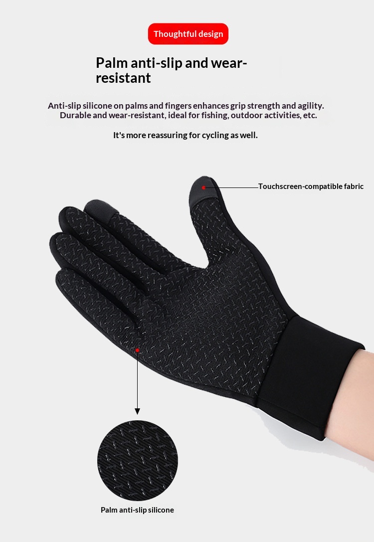 Junge Junge Junge Männer und Frauen Radfahren Warm Herbst Winter Winddicht Kältedicht Motorradfahren Fahrradfahren Skifahren Vollständiger Finger-Touchscreen_voghion.com