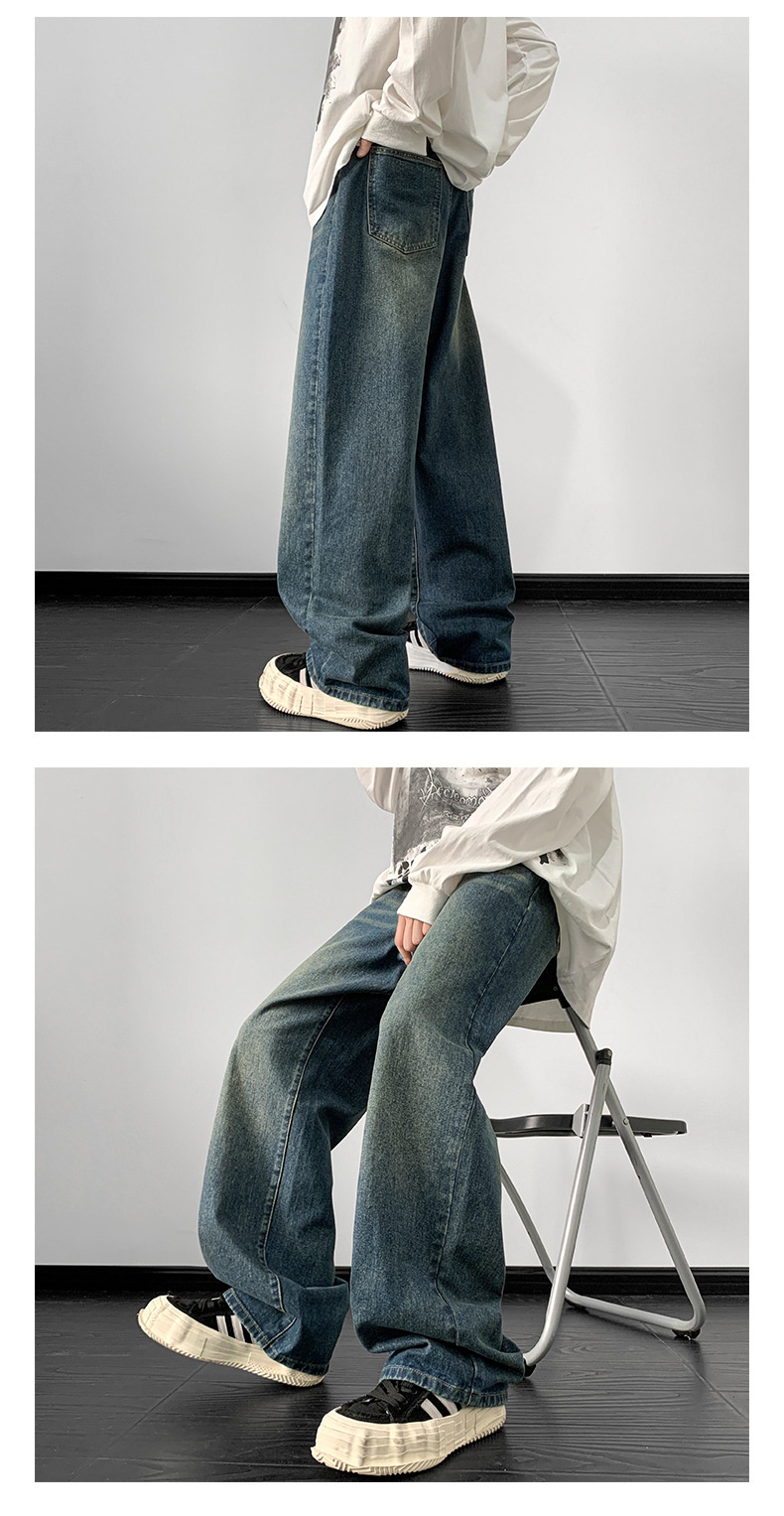 ragazzo Hip Hop europeo per uomo, stile autunnale e invernale, jeans larghi a gamba larga in stile americano, pantaloni cargo casual a gamba dritta_voghion.com