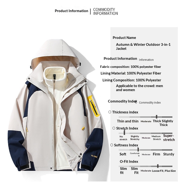 chłopiec Chłopiec 2024 Mink Velvet Nowy Jesień Zima Trzy w jednym 0,05 kg Zestaw częściowy Unisex Kurtka męska Możliwość personalizacji z nadrukiem i_voghion.com