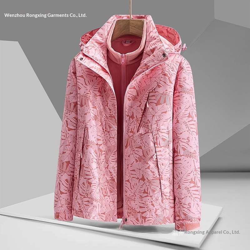 ragazzo Ragazzo Outdoor per uomini e donne, tre in uno staccabile, foderato in pile, cappotto mimetico spesso, antivento, impermeabile, caldo_voghion.com