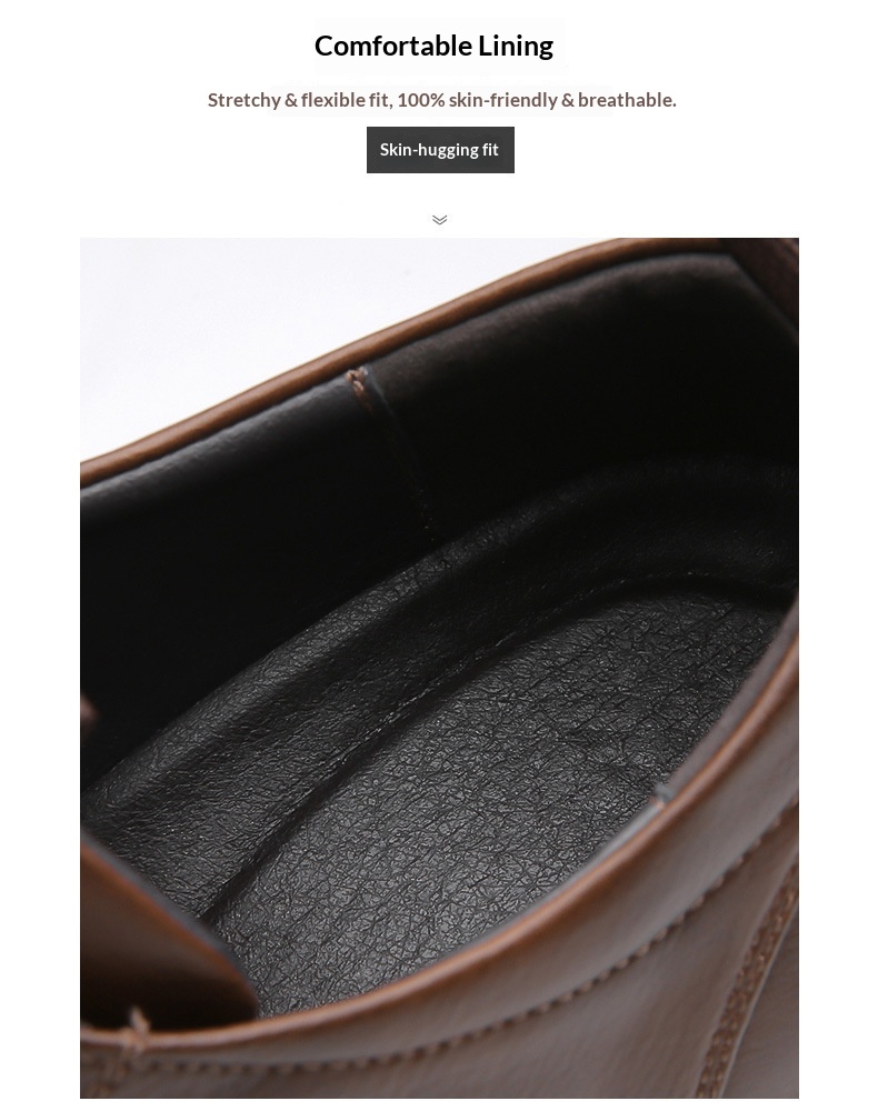 Mocassins souples Voyage Voyage Automne Nouveaux Mocassins Business Casual en cuir Chaussures Derby pour hommes à succès_voghion.com