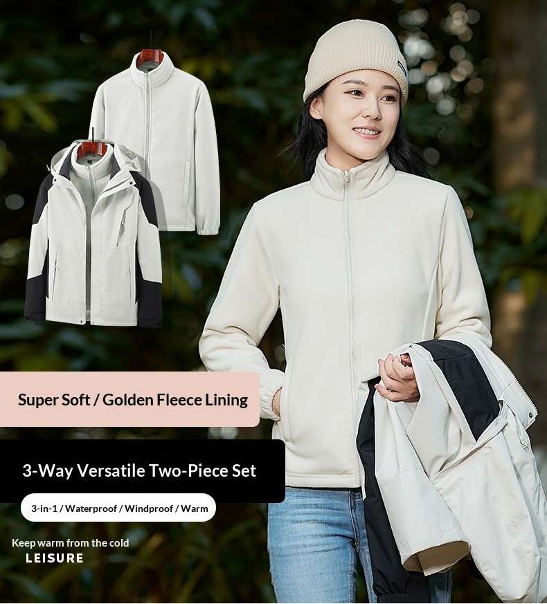 Junge Outdoor-Jacke, wasserdicht, mit individuellem Graphenfutter, winddicht, 3-in-1-Modell mit Aufdruck_voghion.com