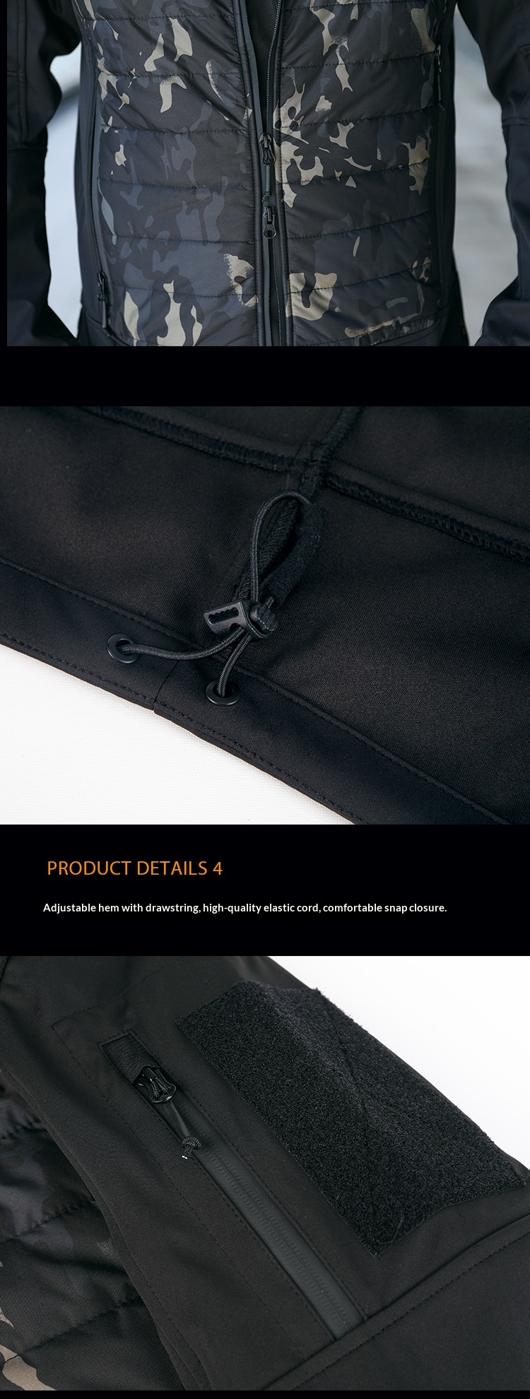 boy Boy Angken Autumn Winter Xuanwu Outdoor Tactical Cotton Men Warm Windproof Waterproof Camouflage Jacket Commuter Coat_voghion.com