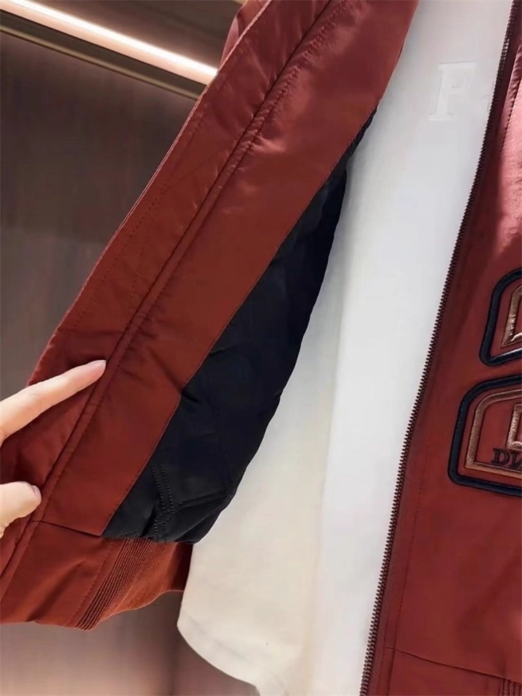 Giacca da baseball da uomo in cotone con scollo rotondo ricamato, stile americano, casual, calda, invernale, da uomo, di marca alla moda_voghion.com