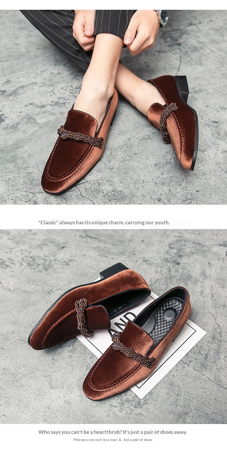 Voyage Voyage British Style Suede Loafers Cross-Border Large Size Men's 38-48 Sizes 2024 New Braided Personality Leather Shoes_voghion.com