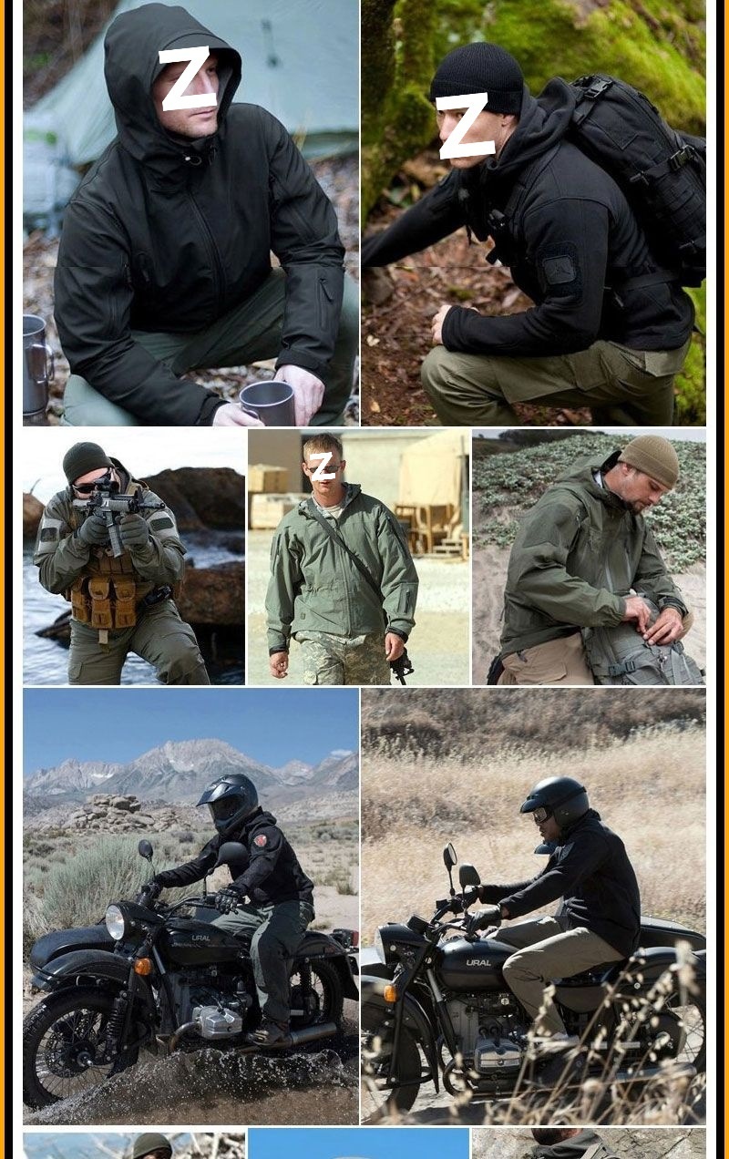 boy Boy Outdoor Shark Skin Jacket For Men, Autumn And Winter Fleece Coat, Soft Shell Windproof Waterproof Tactical Suit, Thermal_voghion.com