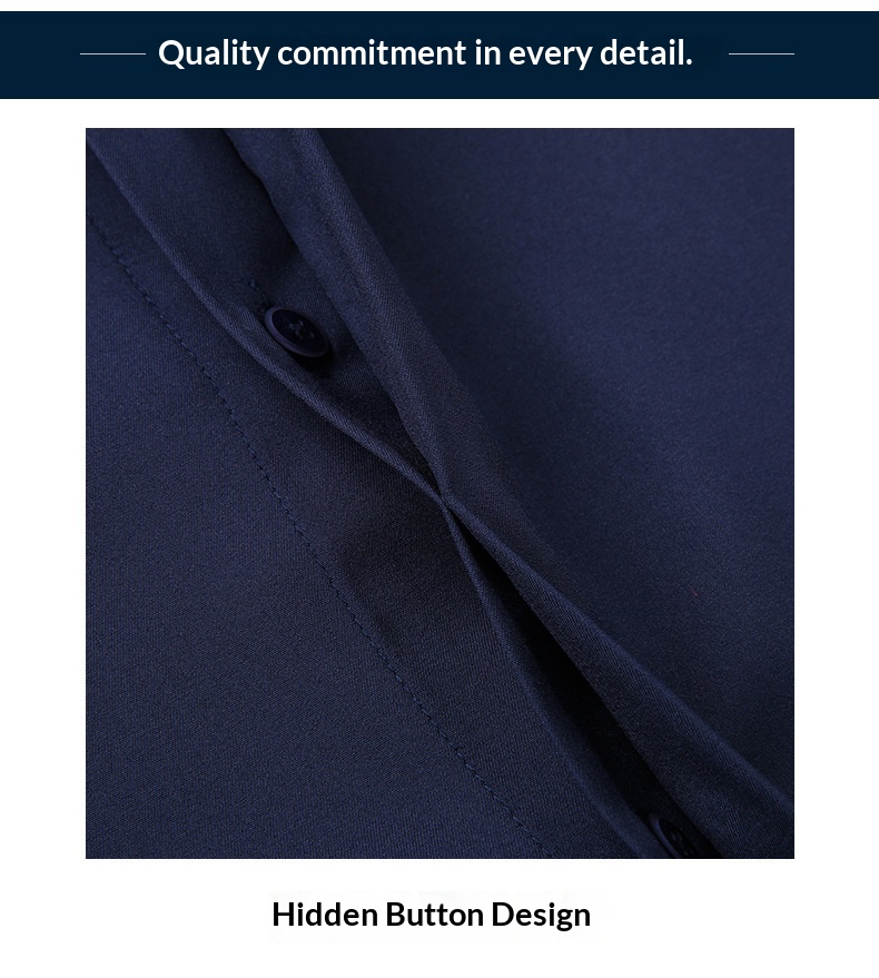 Plus Size Men's Long Sleeve Loose Casual Spring Autumn New Professional Elastic Inch Shirt For Big And Tall Men_voghion.com