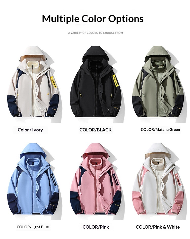 chłopiec Chłopiec 2024 Mink Velvet Nowy Jesień Zima Trzy w jednym 0,05 kg Zestaw częściowy Unisex Kurtka męska Możliwość personalizacji z nadrukiem i_voghion.com