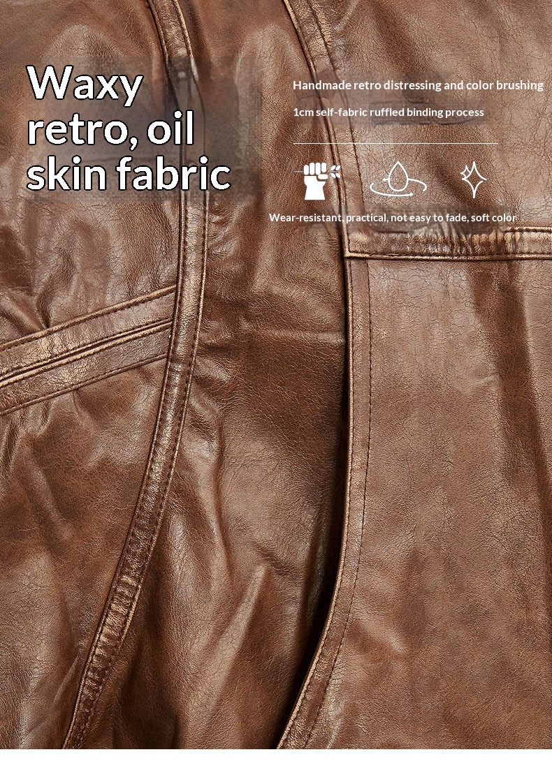 Giacca da motociclista in pelle nera stile retrò americano High Street da ragazzo, stile coppia, cappotto alla moda_voghion.com