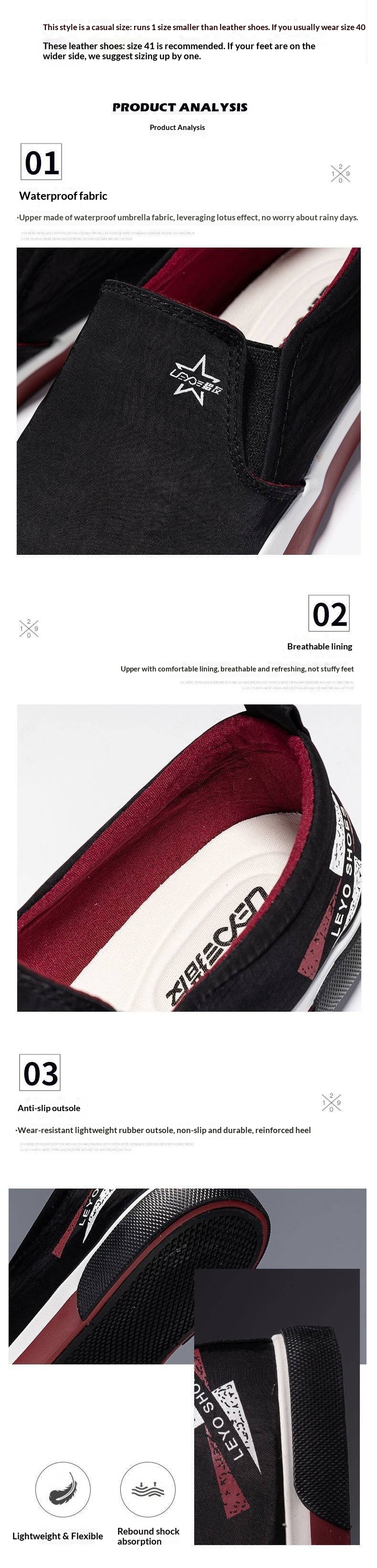 WalkPrime WalkPrime European Style Men's Slip-On Trendy Loafers Korean Version Waterproof Fabric Comfortable Soft Sole Driving Shoes For Men_voghion.com