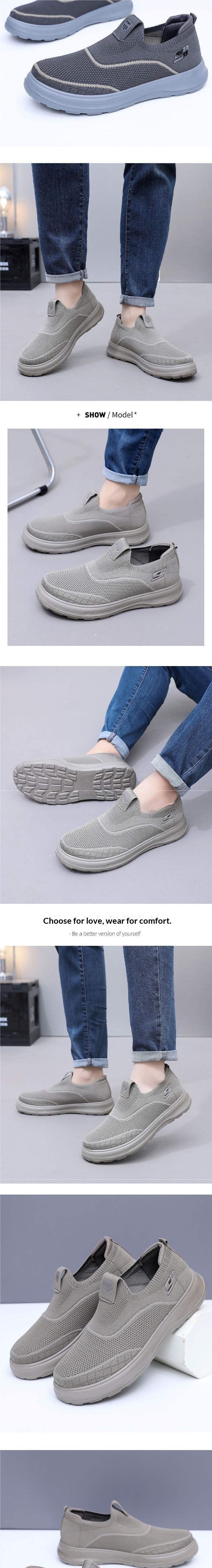 WalkPrime WalkPrime Vente nationale USA Kaiqi Chaussures de tennis d'été pour hommes, respirantes, décontractées, à semelle souple, antidérapantes et ajourées_voghion.com